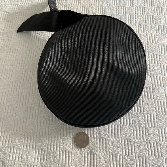 Gardner Black Peau de Soie & Velvet Vintage 40s Hat - Picture 5 of 7